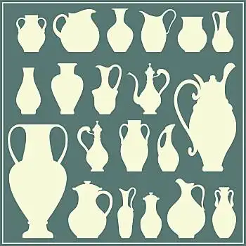 矢量,剪影,隔绝,瓷器