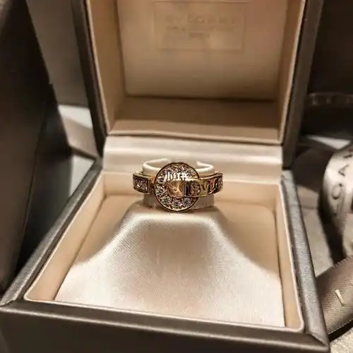 bvlgari宝格丽铜钱戒指