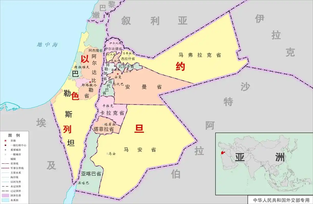 巴勒斯坦地图.