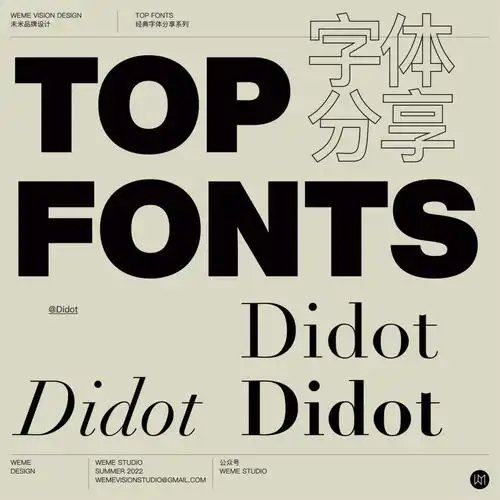 设计师字体及应用第五弹didot