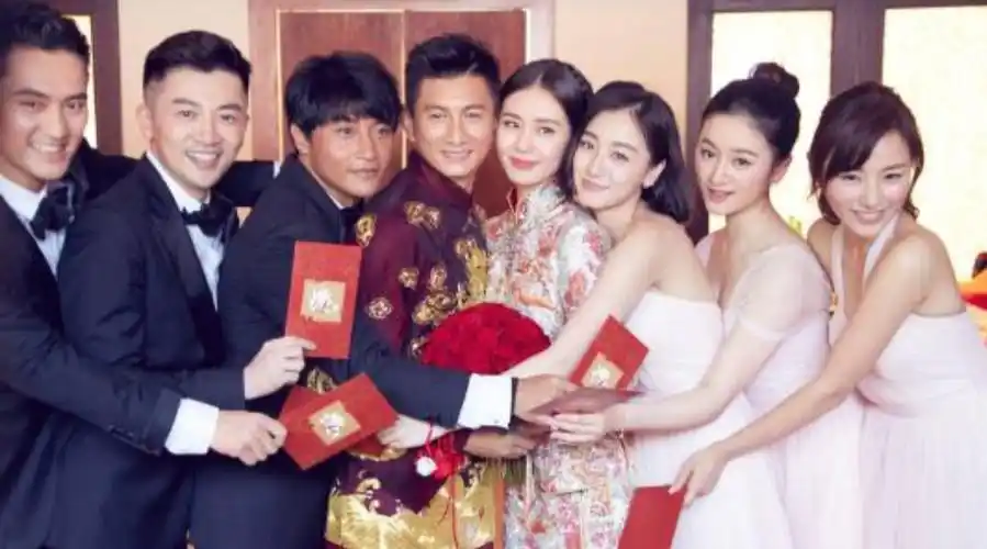 刘诗诗伴娘伴郎.