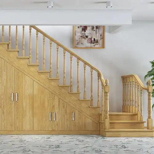 楼梯扶手室内家用现代别墅实木围栏阁楼简约楼梯扶手