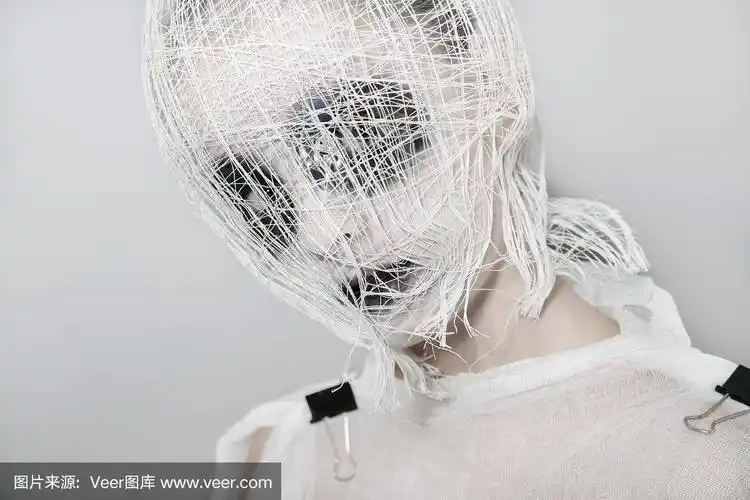 木乃伊化的,恐怖,人的脸部,线,古服装