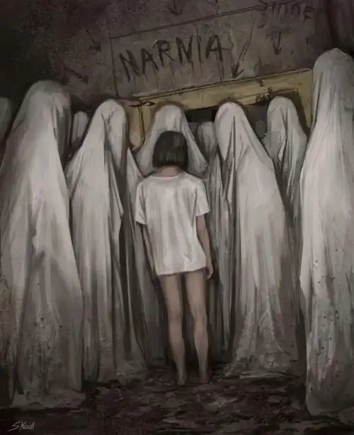 恐怖灵异有声剧封面海报 - 米画师