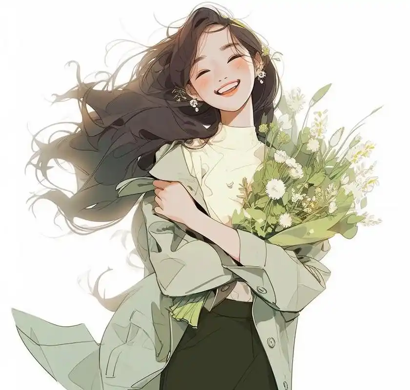 你会喜欢的治愈女生头像送花花,愿你每天醒来依旧热爱生活,愿意拥抱