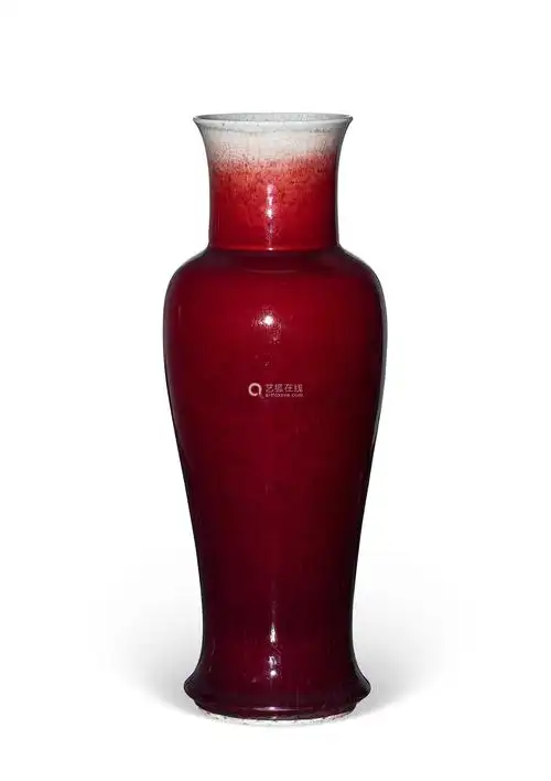 清康熙郎窑红釉观音尊