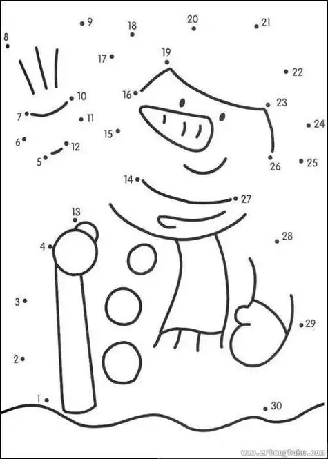 儿童资源网简笔画连线图八爪大章鱼连线游戏打印图片下载-红豆饭小