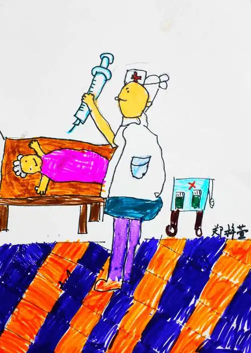 2020暑期幼儿提高班第七课《主题绘画-打针》