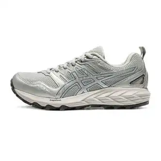亚瑟士asics新款运动鞋gelsonomacn女回弹透气缓震抓地越野跑鞋灰色
