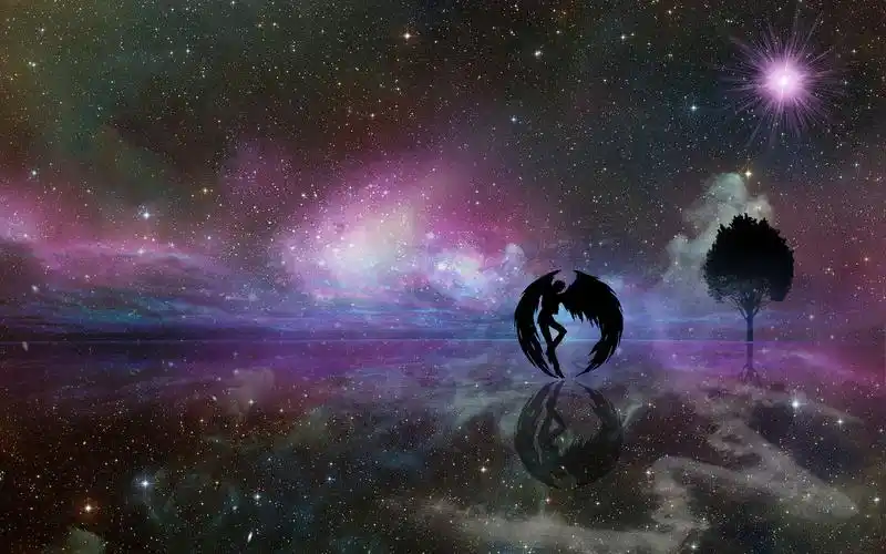 也是自己做的图,现在用来做电脑壁纸 看倒影,我是想用倒影表现水来着