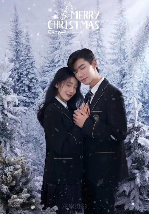 被朋友圈赞爆的一组冬日情侣写真