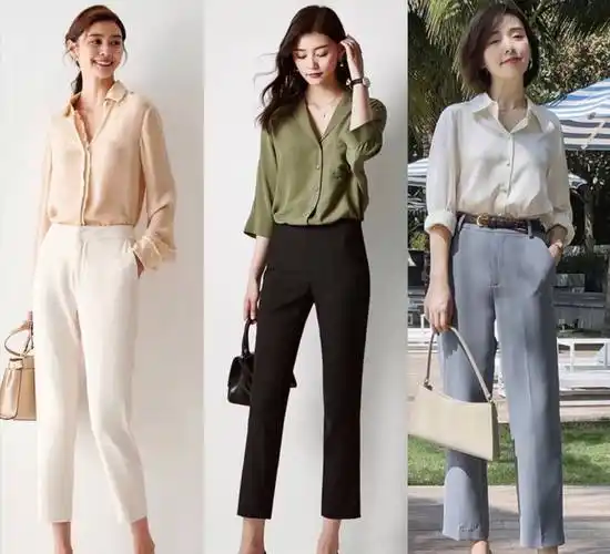 原创这才是适合气质女人的通勤风穿搭简约雅致很美很高级