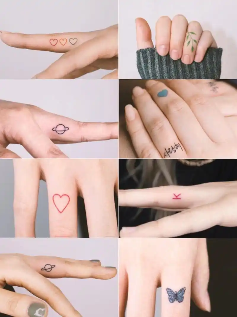 🔴tattoo|手指纹身图案分享篇韩国ins超🔥 · 吐血整理好看简约
