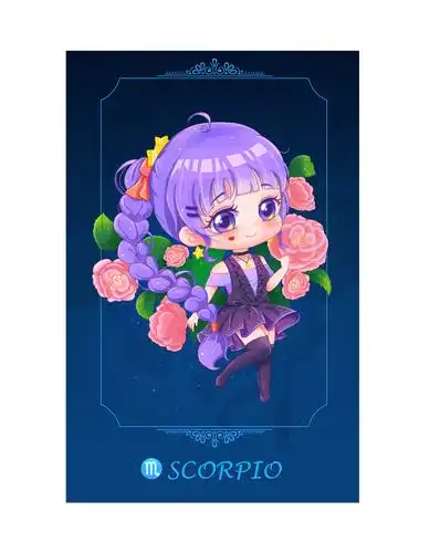 《12星座小姐姐q版形象》