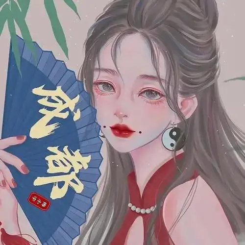 头像超棒的国潮风手绘头像