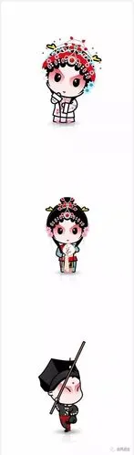 超萌的q版戏曲小人物_楼兰
