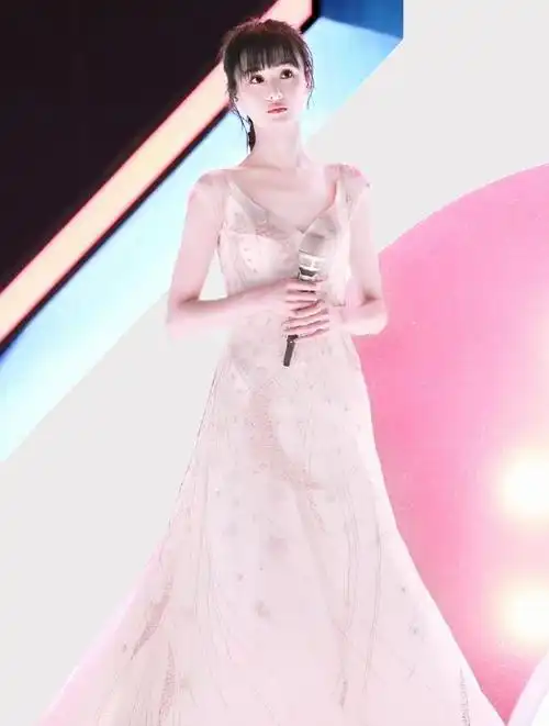 郑爽双十一嗨爆生图曝光!一袭拖地大纱裙秀事业线,重回颜值巅峰