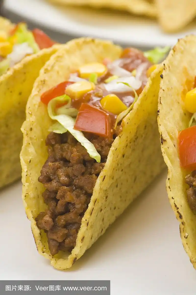 美味的墨西哥玉米卷,墨西哥食物
