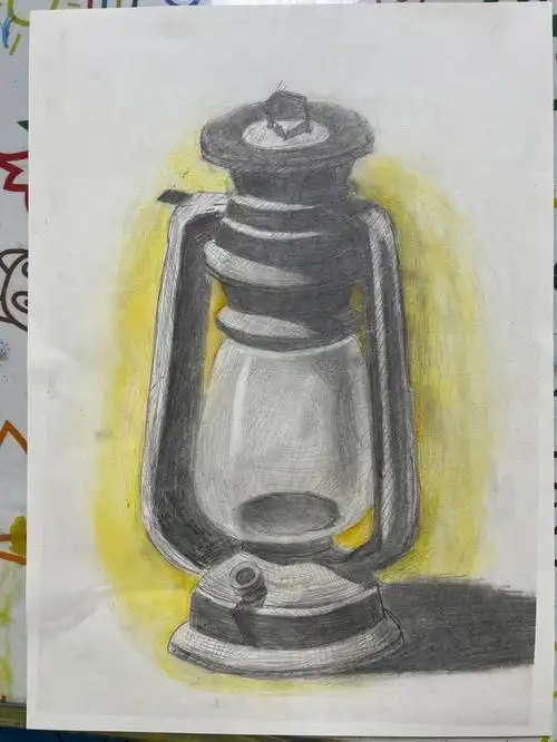 二年级小朋友的素描作品