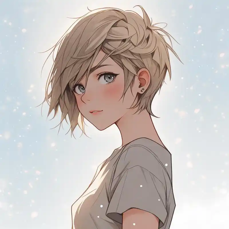 一起来欣赏这些充满阳光魅力的短发女生头像吧!