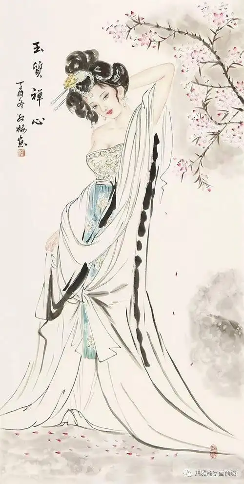 清秀婉约,窈窕姿态——陈红梅国画仕女图欣赏