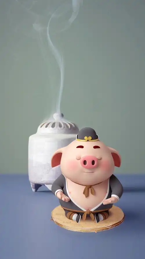 静心打坐的猪小屁