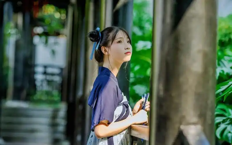 古风汉服清新美女,高清壁纸图片,清纯美女-回车桌面