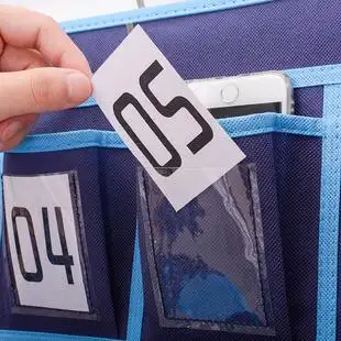 可视窗款 手机存放袋储物袋 班级学生手机收纳袋挂袋墙面壁挂式