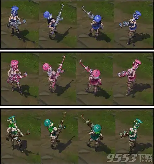 lol皮城女警炫彩皮肤效果图