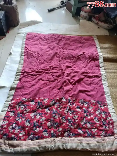 品99怀旧民国老手工补丁拼接布棉被￥508品99怀旧好品老手工粉