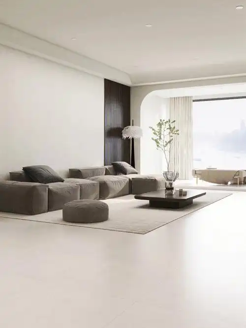 我妈说这套房子装修通铺瓷砖更显极简风格