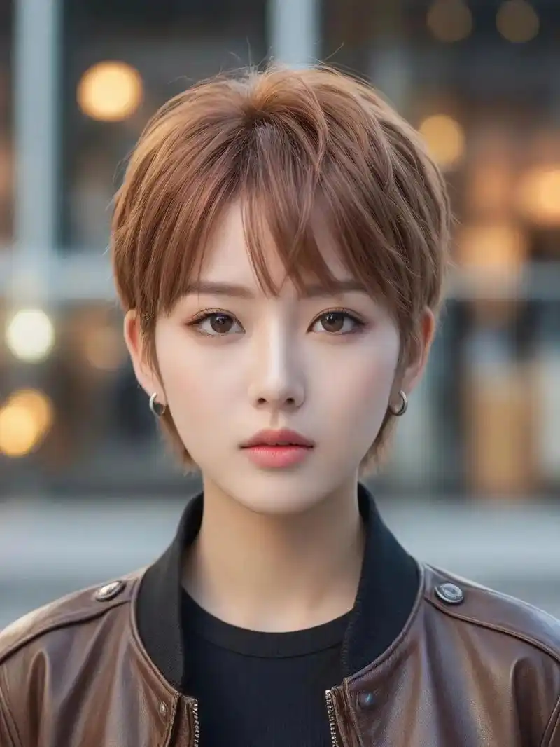 女士短发别乱剪,试试露耳微分短发,时尚又帅气