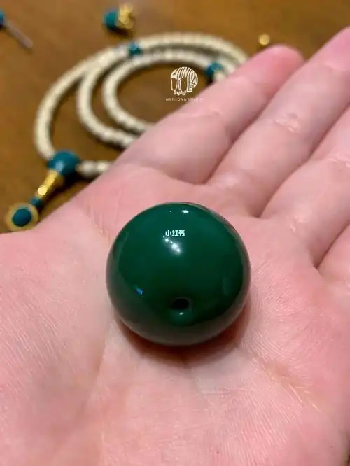 纯手盘 完美的不像话这就是所谓的福报吧#顶级绿松石  #丫角山绿松石
