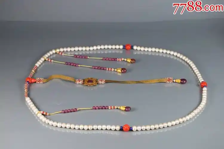 藏家旧藏清代老东珠朝珠