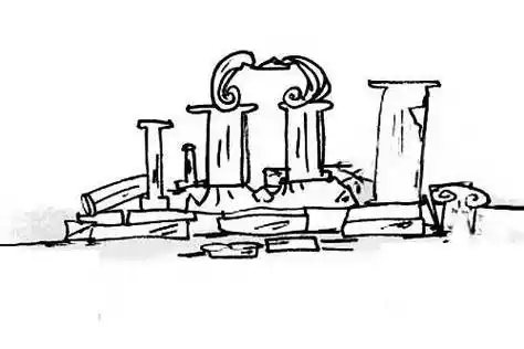 圆明园简笔画 圆明园简笔画简单