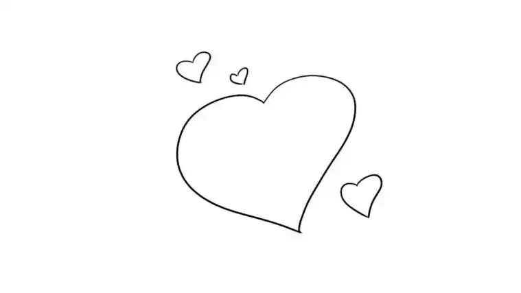 爱心简笔画怎么画