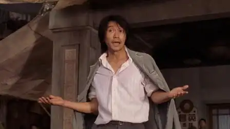 功夫:周星驰爆笑名场面,找大娘单挑,却被大娘打到吐血-电影-高清完整