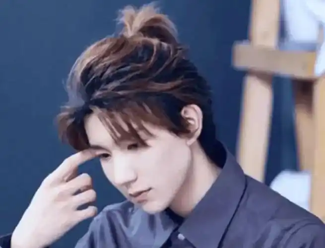 30位男星扎辫子造型,陈伟霆痞帅,张若昀潇洒,肖战此沙谁最帅_发型