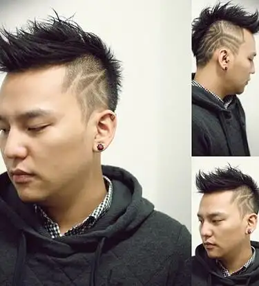 圆脸胖男生短发型图片