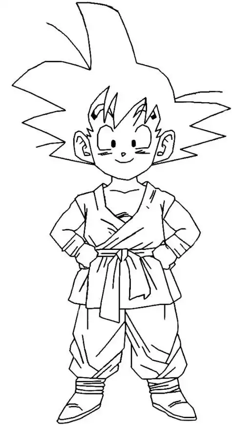 画七龙珠孙悟空简笔画