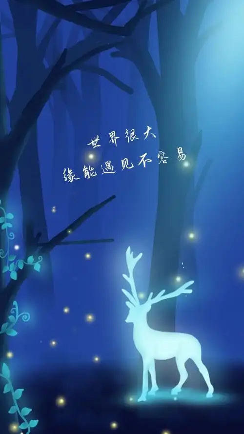 世界很大 缘能遇见不容易 文艺手机壁纸