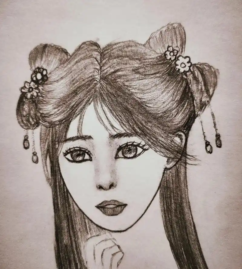 铅笔手绘#手绘临摹 #动漫人物绘画 #自学画画 #手绘素描 - 抖音