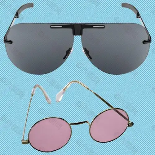 漂亮时尚眼镜免抠png透明图层素材