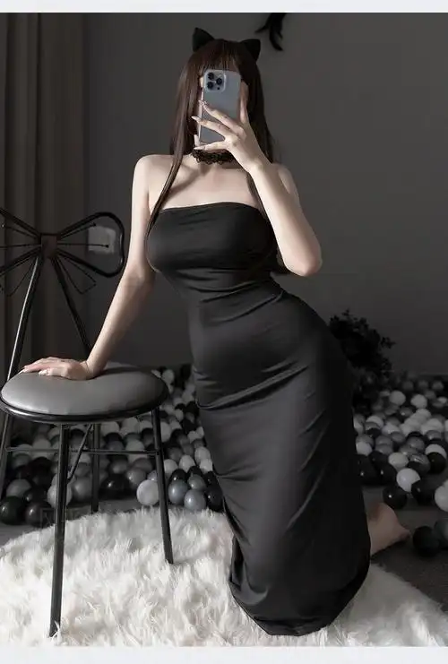 长裙系带大码情趣内衣豹纹激情夜店小姐姐可以穿制服诱惑情绪紧身