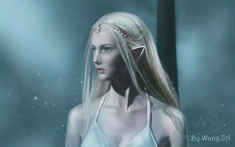 【ps厚涂 板绘】精灵女王savanna【ps板绘】《缘起》