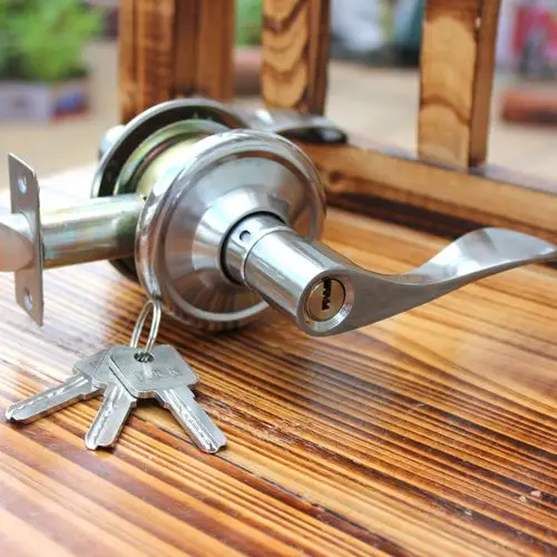 艾比欧银色球形锁室内房门简约执手锁铜芯电脑钥匙球形执手锁门锁