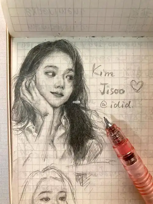 没时间画了高中好忙物理就不是给人学的#自学画画  #jisoo  #金智秀