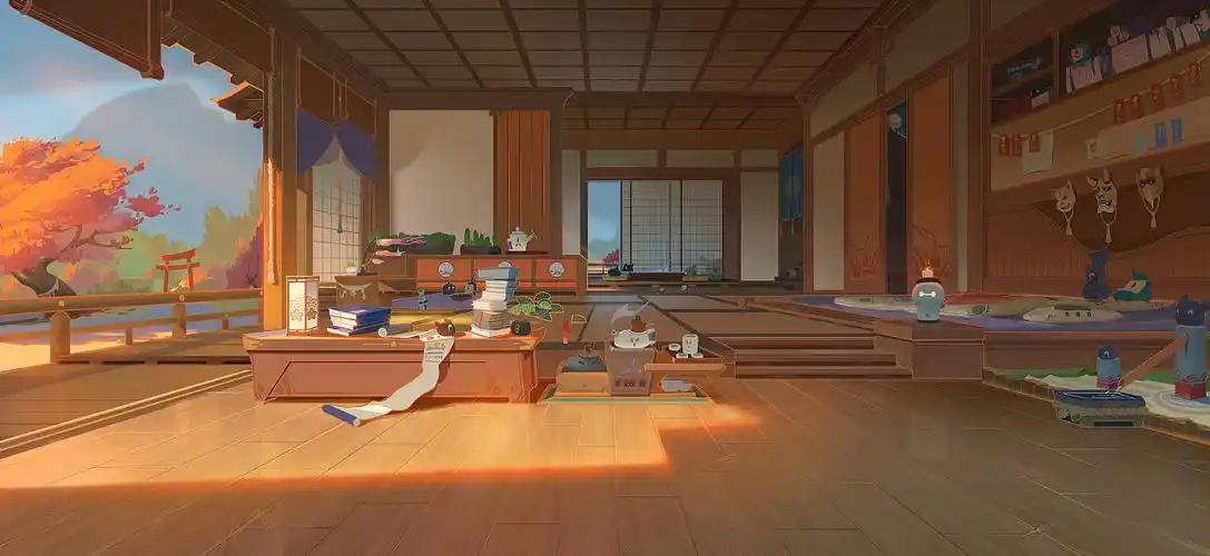 日式室内|插画|游戏原画|丶摩尛卡 - 原创作品 - 站酷 (zcool)