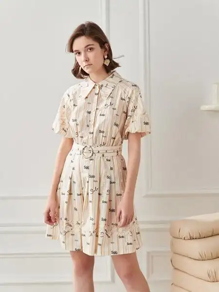 碧淑黛芙女装品牌2022夏季韩版淑女快时尚文艺范学院通勤风港风名媛