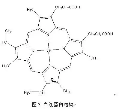 血红蛋白和硝酸盐反应的化学式,还有反映时候的分子结构示意图